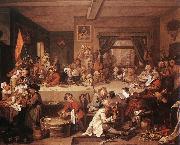 HOGARTH, William An Election Entertainment f USA oil painting reproduction